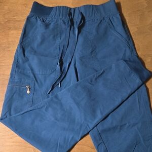 Men's Blue Drawstring Casual Pants